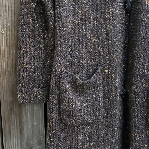 MODA International Brown Open Y2k Duster Sweater - Picture 4 of 7